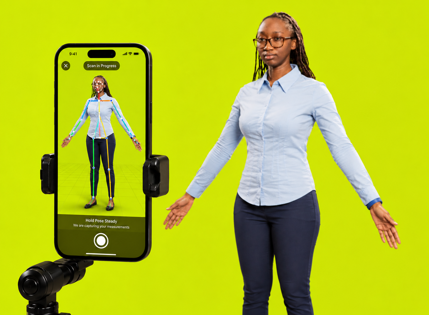 Precise 3D model and 85+ body measurements